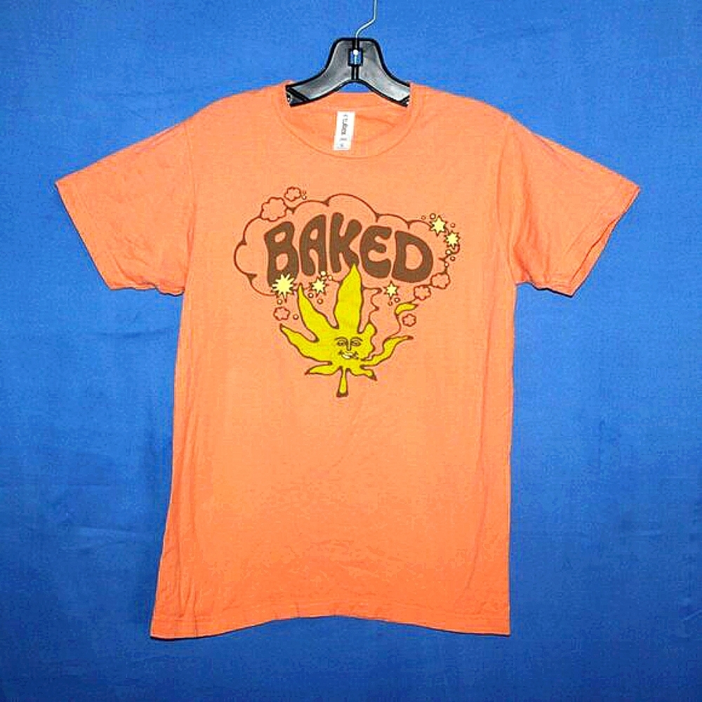 Tultex Baked Cannabis Graphic T-Shirt S